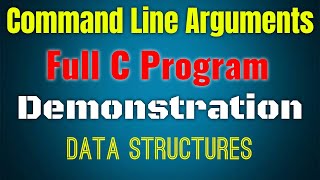 #Command #Line #Arguments | Data Structures | Full #C #Program Demonstration