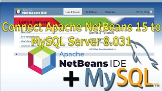 Netbeans 15 with MySQL Programming #1: Connect Apache Netbeans 15 to MySQL