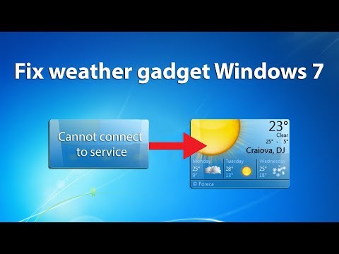 How To Fix Weather Gadget WINDOWS 7 (2018) How To Fix Weather Gadget WINDOWS 7 (2018)