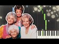 The Golden Girls Theme Song (Thank You For Being A Friend) - Piano Tutorial