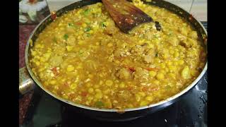 ଚଣା ଡାଲି ସାୟାବିନ୍ ତରକାରୀ ||buta dali tarkari ||soya chanadal curry in odia