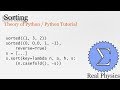 Sorting in Python (Theory of Python) (Python Tutorial)