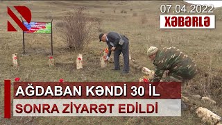 Ağdaban kəndi 30 il sonra ziyarət edildi - Qətliam zamanı həlak olanlar məzarları başında yad edildi