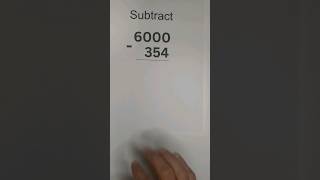 Subtract Numbers with Zeros #math