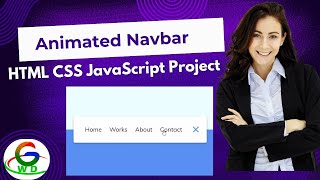 HTML CSS JavaScript Project || Animated NavBar design || Guri Web Developer || Practice Project 2024