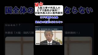 【疑念】大阪万博で外国人のビザ手数料が無料!? 岩屋外務大臣に批判殺到#Shorts #ずんだもん #大阪万博 #ビザ無料 #岩屋外務大臣