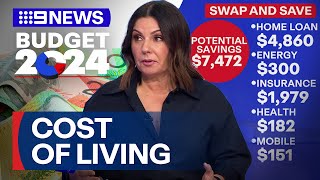 Federal Budget 2024: Cost-of-living measures explained | 9 News Australia