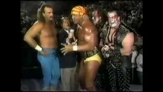 Mean Gene Okerlund interviews the Hulkamaniacs (11-12-1989)