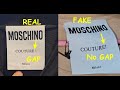 Real vs fake Moschino Couture T shirt. How to spot fake Moschino Milano shirts