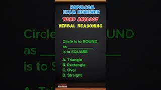 Verbal Reasoning - Word Analogy | Reviewer for NAPOLCOM 2024 Exam