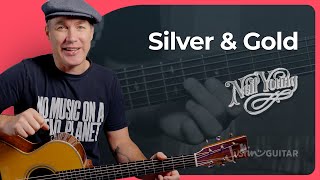 Silver and Gold by Neil Young | Drop D Guitar Lesson