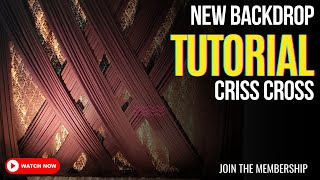 Easy DIY Backdrop Design – Perfect Criss Cross BackdropTutorial!