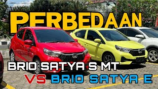 PERBEDAAN BRIO SATYA S MT VS BRIO SATYA E MT CVT