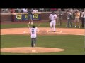 Jackie Chan Chicago throws first pitch