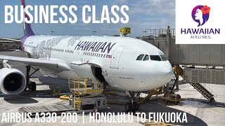 Hawaiian Airlines Business Class Airbus A330-200 | Honolulu to Fukuoka