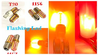 Flashing LED light - 1156 / 1157 / T20