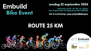 Embuild Bike Event 2024 - route 25 km