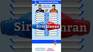 Mohammed Siraj vs Umran Malik Bowling Comparison 160 #shorts #cricket