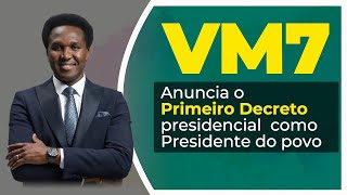 DECRETO PRESIDENCIAL NR. 001/2025 | P.R. VENÂNCIO MONDLANE | EM DIRECTO | 20.01.2025