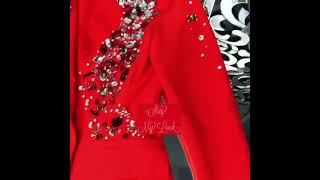 Red Embellished pant suit Slay My Look