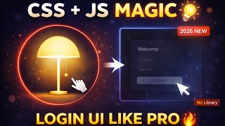 Animated Login Form with Lamp Effect | HTML CSS JS Tutorial #coding #programming #webdeveloper #html