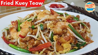 Stir Fried Flat Noodles with Shrimp | Fried Kuey Teow Recipe