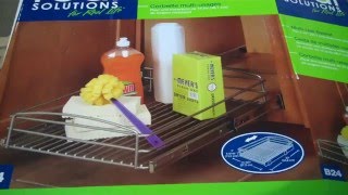 How to install a sliding Shelf.... Real Solutions for real life B-24 Multi-use Basket