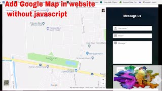 How to add a Google Map in  Website without Javascript \u0026 Google Api | HTML Tutorial