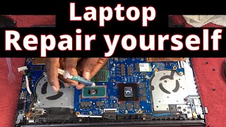 Service yourself HP Gaming Laptop \u0026 apply thermal compound.