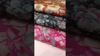 Viscose muslin tissue Base Fabric*rrvnBeautiful digital florals Prints *Width 44\