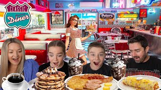 New Zealand Family Try Classic American Diner Food for the first time!