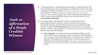California Notary Public Course Chapter 2 Part B Section 1