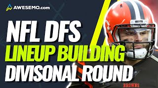 NFL DFS PICKS DIVISIONAL PLAYOFFS STRATEGY WITH AWESEMO DRAFTKINGS & FANDUEL 1/15/21