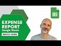 Monthly Expense Report Template - Google Sheets