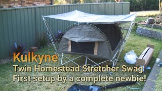 Kulkyne Twin Homestead swag - first time setup