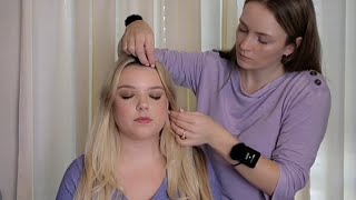 ASMR Delicate Perfectionist Hair Wave Enhancing & Styling with Natural Makeup Lo
