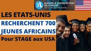 Bourse Mandela Washington entièrement financée pour 700 jeunes africains aux USA