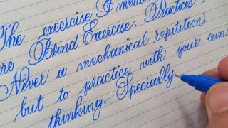 How to Cursive Good English Handwriting Online || Email writing