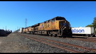 UP #8083 Leads the ZG2OAB On the Mulford Line Coast Sub