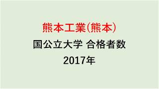 熊本工業高校　大学合格者数　2017～2014年【グラフでわかる】