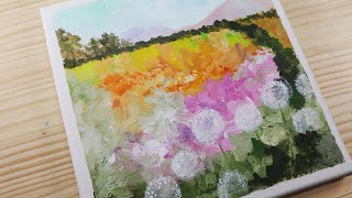 풍경화(봄)_아크릴화 / Landscape(Spring) Acrylic Painting_Step by Step #9