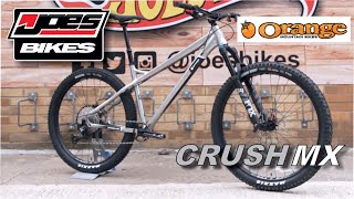 29er Front Wheel, 27.5 Rear. The sparkling new Orange Crush MX Mullet Bike Build