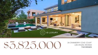 34 Cranberry Cove Court | The Ridges, Summerlin | IS LUXURY