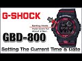 GBD-800 G-SHOCK 3464 Set Time, Date, Daily Steps,12/24H, Key operation tone, Light duration Tutorial