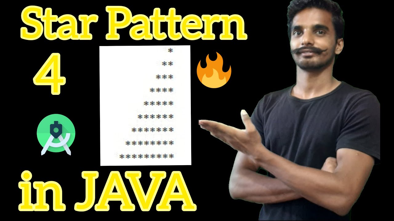 Star Pattern 4 In Java For Beginners In Detail Youtube