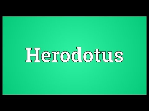 What does the name Herodotus mean?