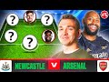 Starting XI Live | Newcastle vs Arsenal