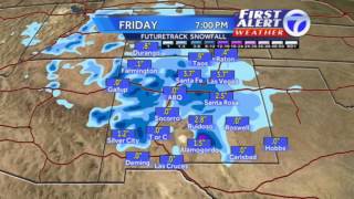 Snow totals forecast for New Mexico