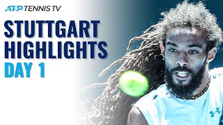 Dustin Brown Faces Basilashvili; Cilic, Simon In Action | Stuttgart 2021 Day 1 Highlights