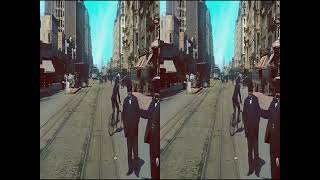 San Francisco 1906 in 3D \u0026 Color [VFX,60fps, Remastered] | VR SBS